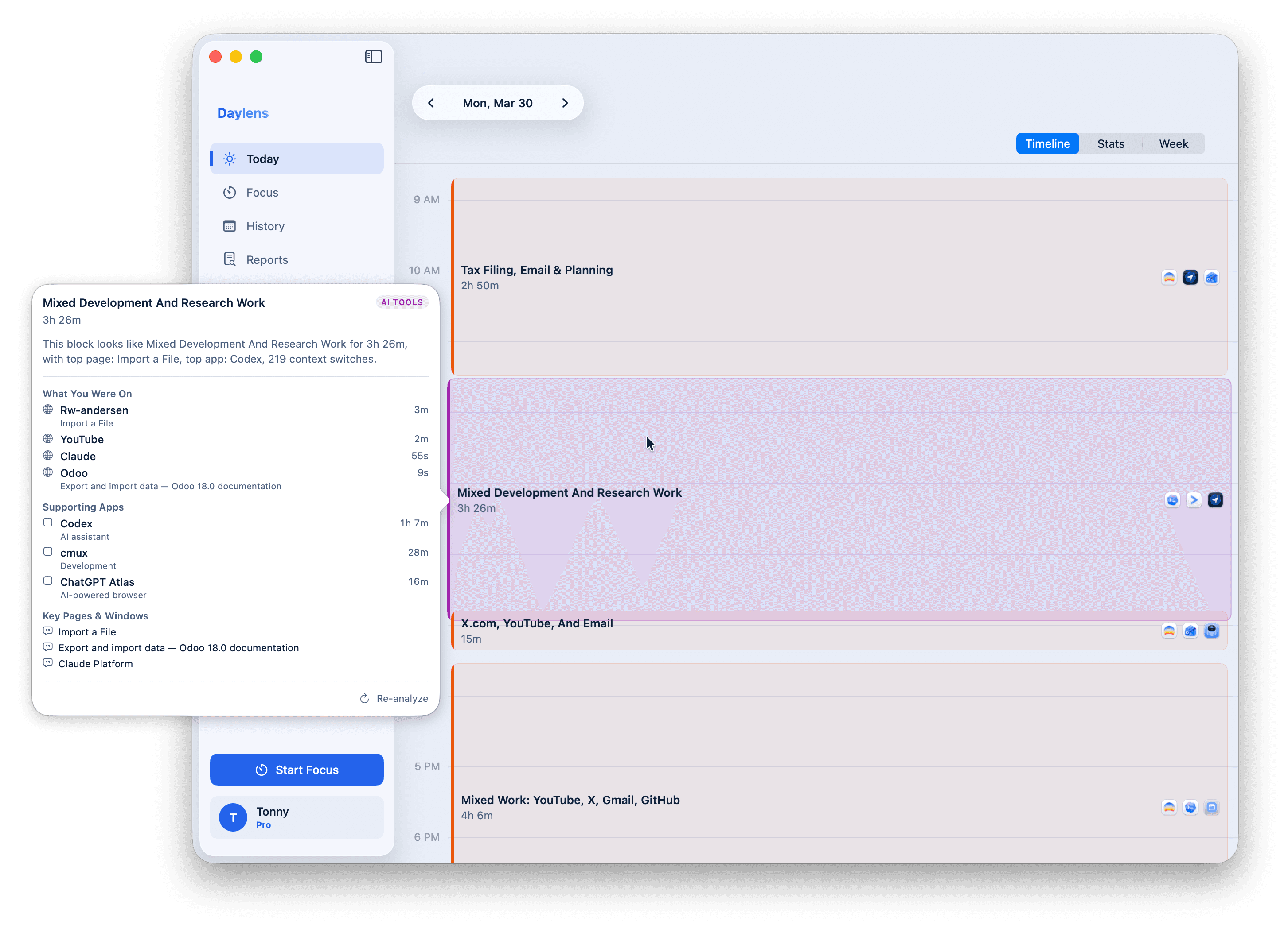 Daylens screenshot 4